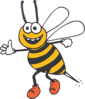 Happy Bee Clip Art